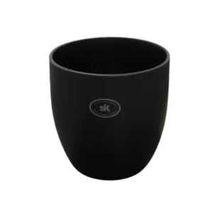 Macetero Basel Negro Mate #15